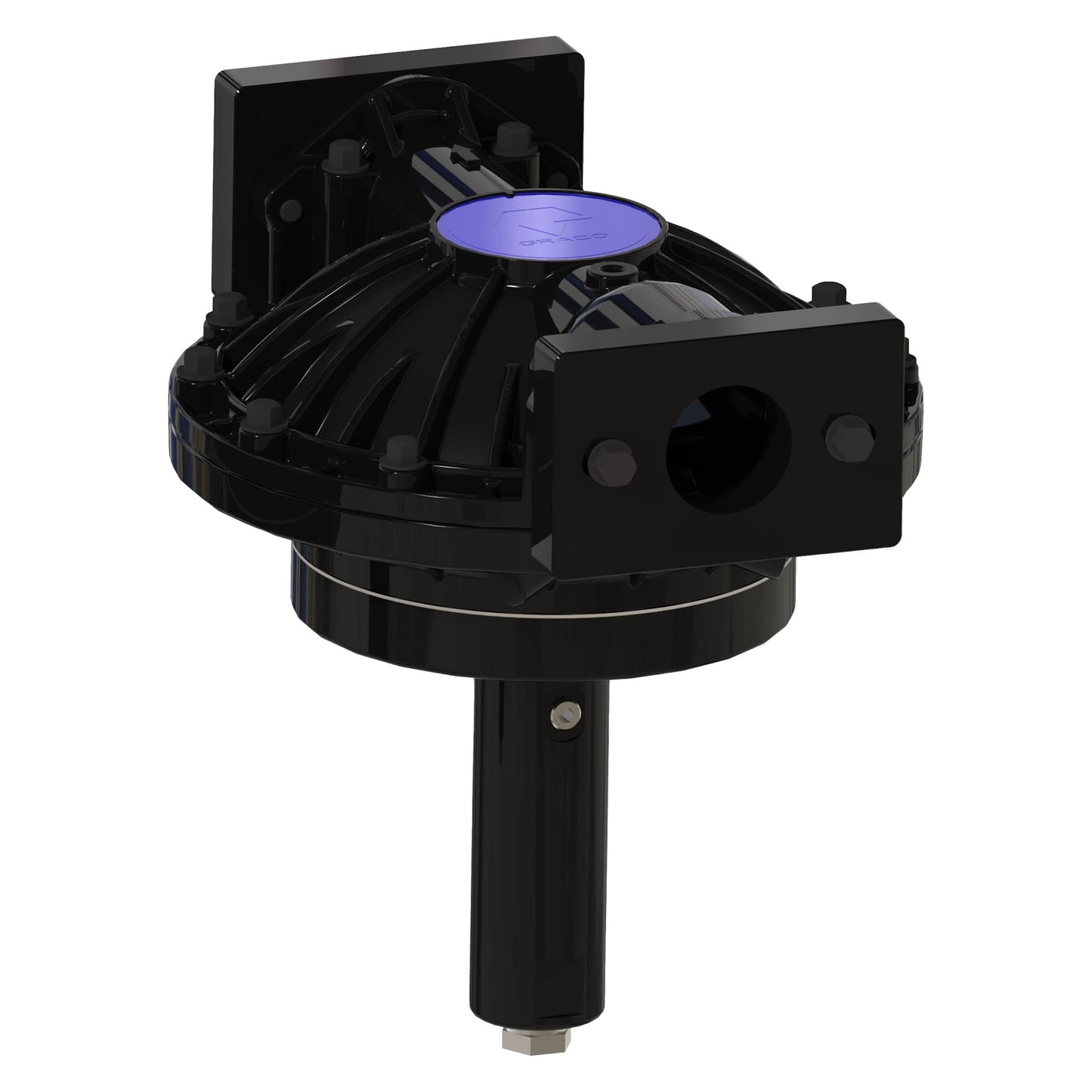 GRACO 2 in. (50.8 mm) i-Series Aluminum Pulsation Dampener with SS Seats and PO Diaphragm (Part No. 2000885)