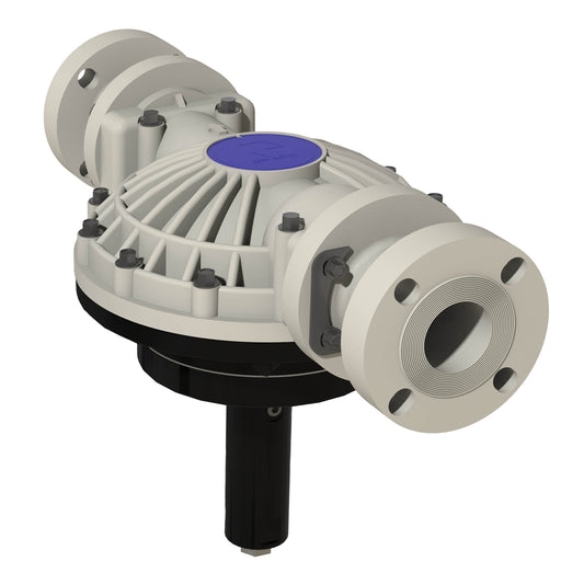 GRACO 2 in. (50.8 mm) i-Series Polypropylene Pulsation Dampener with PP Seats and PS Diaphragm (Part No. 26D887)