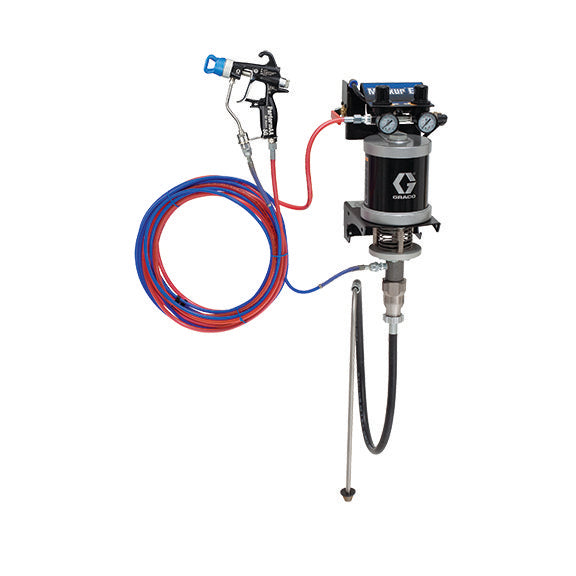 GRACO 30:1 Merkur ES Air Assisted Package, 0.4 gpm (1.5 lpm) Fluid Flow, Wall Mount (Part No. 24F156)