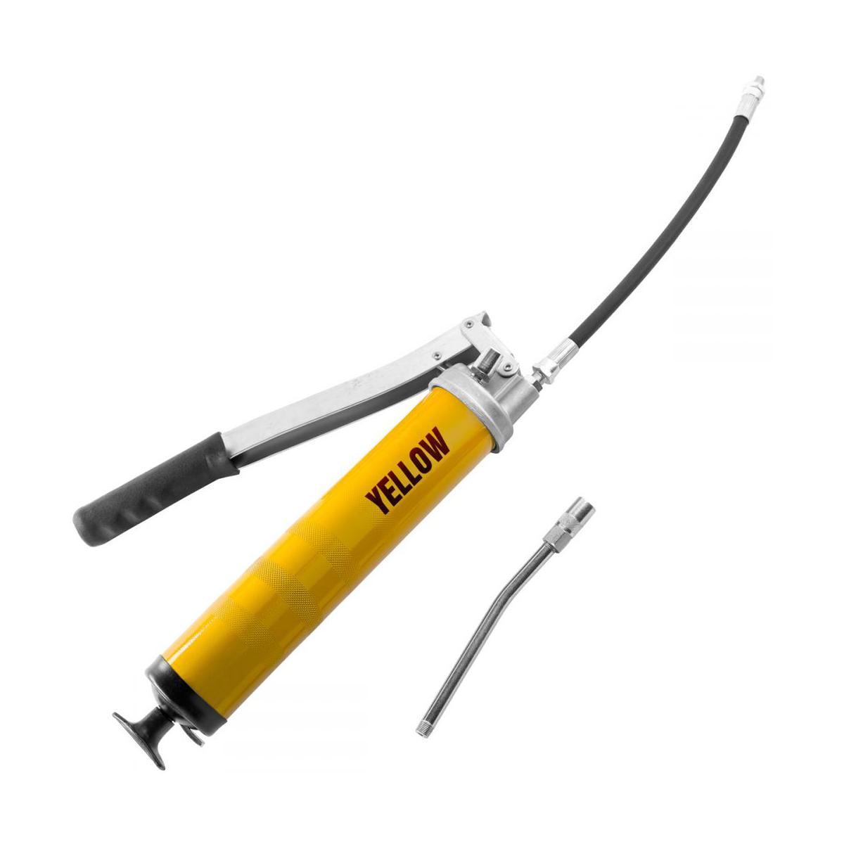 OilSafe® Lever Grease Gun - Heavy Duty - Yellow (SKU: 330309)