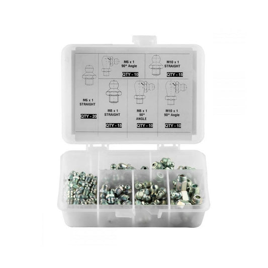 OilSafe® Grease Fitting Kit - Metric Assorted - 80pc (SKU: 340100)