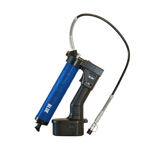 OilSafe® Battery Power HP Steel GG - Blue Includes Case, 2 Batteries, 1 Charger, Swivel Coupler (SKU: 350102)
