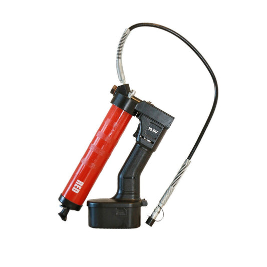 OilSafe® Battery Power HP Steel GG - Red Includes Case, 2 Batteries, 1 Charger, Swivel Coupler (SKU: 350108)