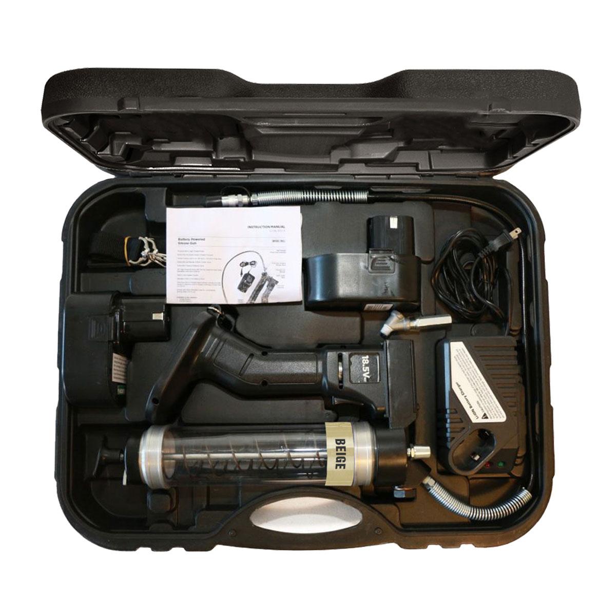 OilSafe® Battery Power HP GG Clear - Beige Includes Case, 2 Batteries, 1 Charger, Swivel Coupler (SKU: 350300)