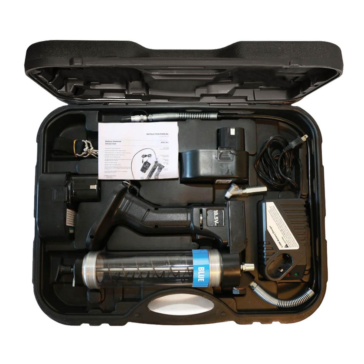 OilSafe® Battery Power HP GG Clear - Blue Includes Case, 2 Batteries, 1 Charger, Swivel Coupler (SKU: 350302)