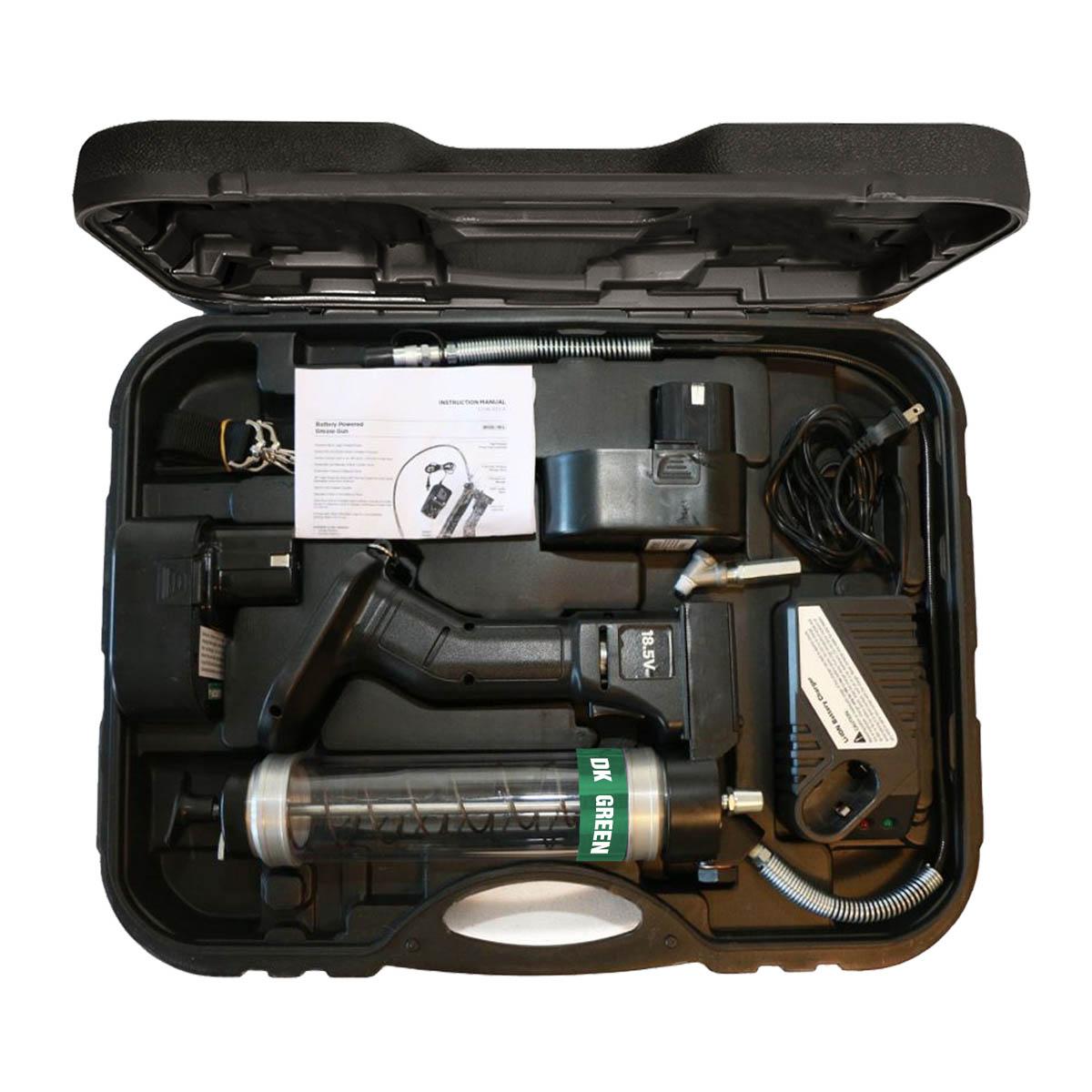 OilSafe® Battery Power HP GG Clear - Dark Green Includes Case, 2 Batteries, 1 Charger, Swivel Coupler (SKU: 350303)
