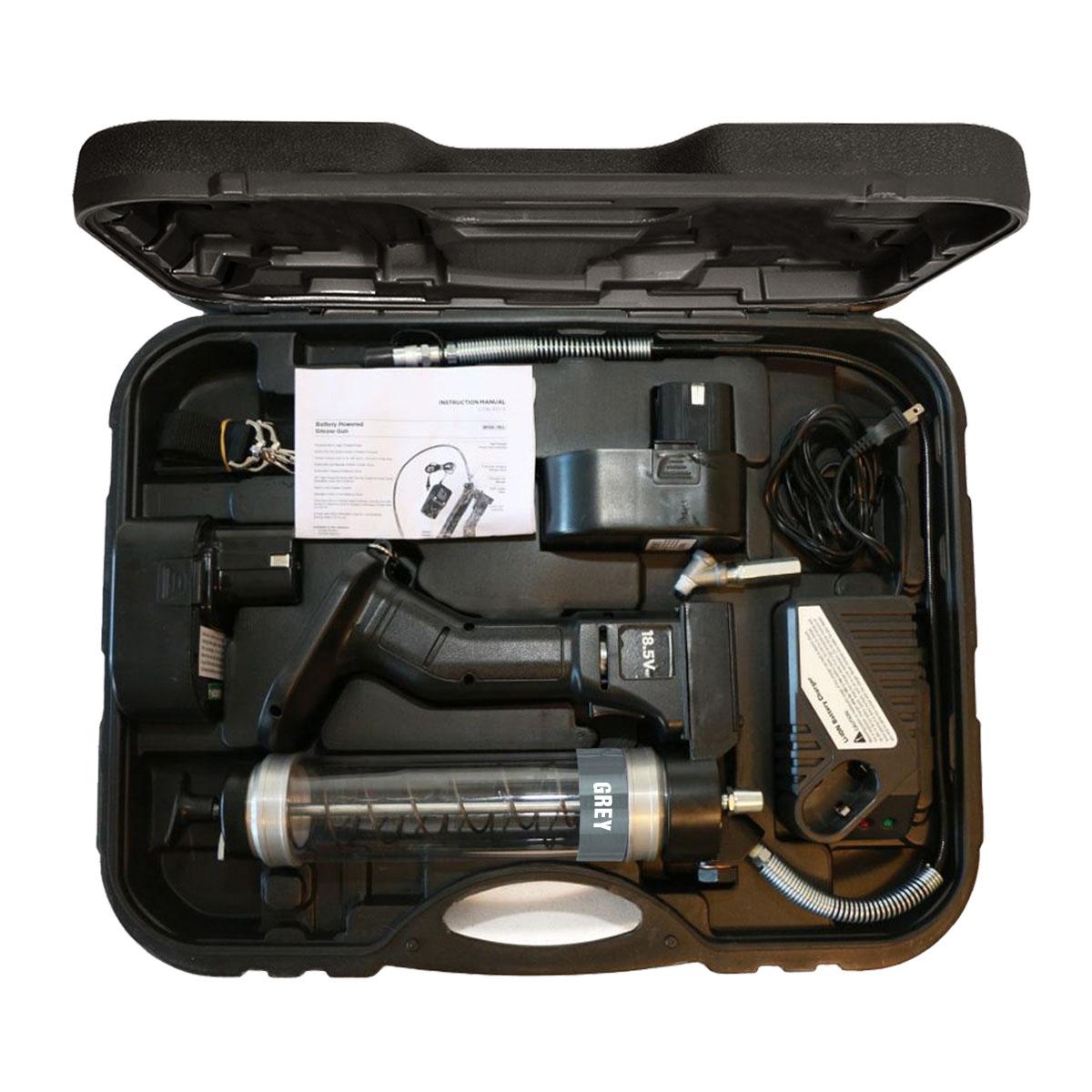 OilSafe® Battery Power HP GG Clear - Gray Includes Case, 2 Batteries, 1 Charger, Swivel Coupler (SKU: 350304)