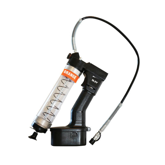 OilSafe® Battery Power HP GG Clear - Orange Includes Case, 2 Batteries, 1 Charger, Swivel Coupler (SKU: 350306)