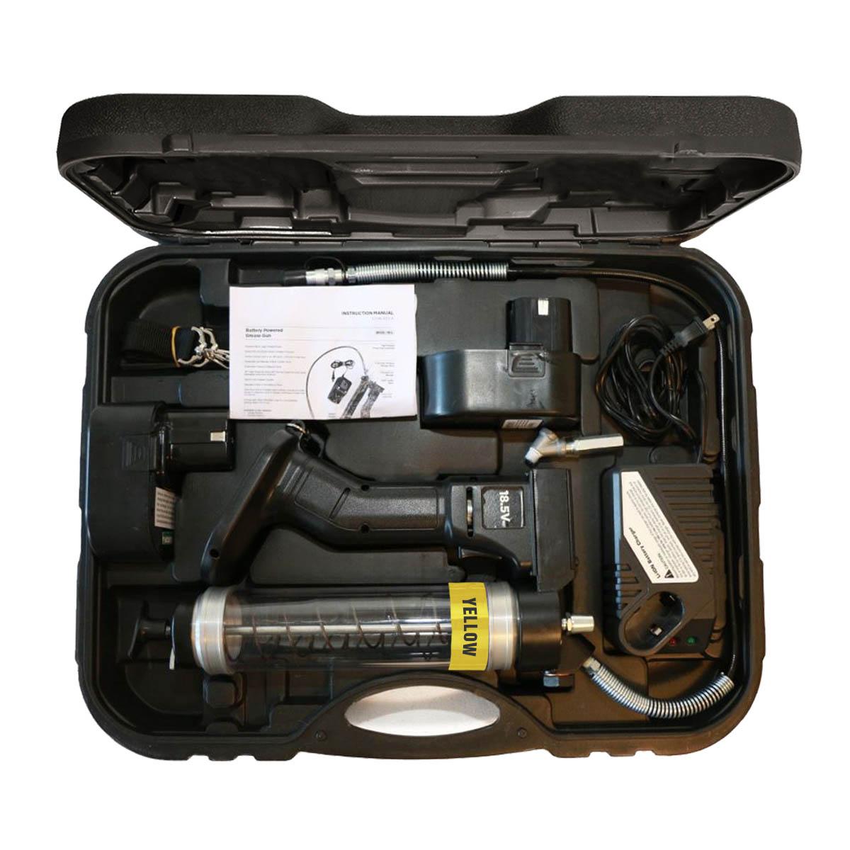 OilSafe® Battery Power HP GG Clear - Yellow Includes Case, 2 Batteries, 1 Charger, Swivel Coupler (SKU: 350309)