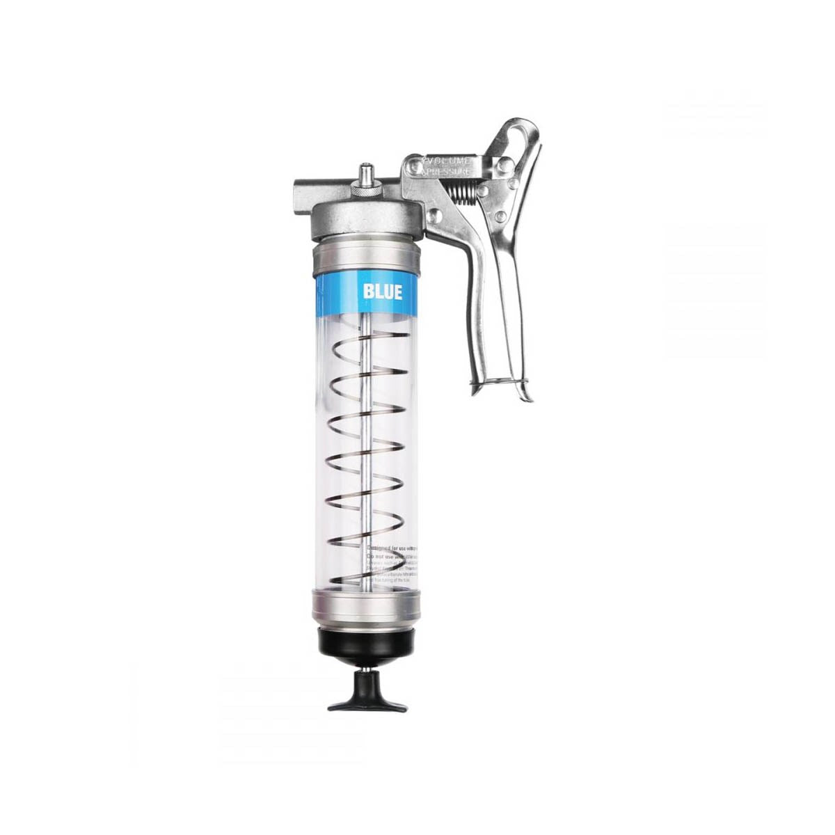 OilSafe® Pistol Grip GG Clear - Blue - High Volume, High Pressure, Cold Weather Design (SKU: 350402)