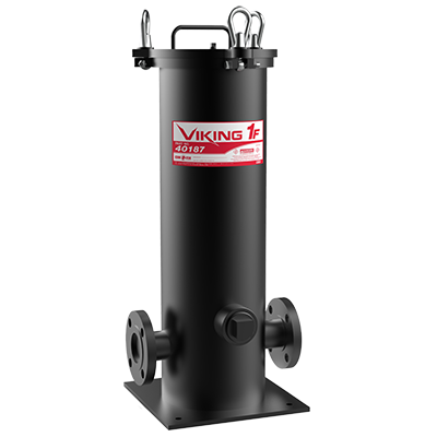 High-Flow Carbon Steel Filter Housing for Gasoline, Ethanol Blends, Diesel – High-Flow Commercial Series – Cim-Tek Viking 1F –  (SKU: 40187) - Innoflo Solutions Inc.