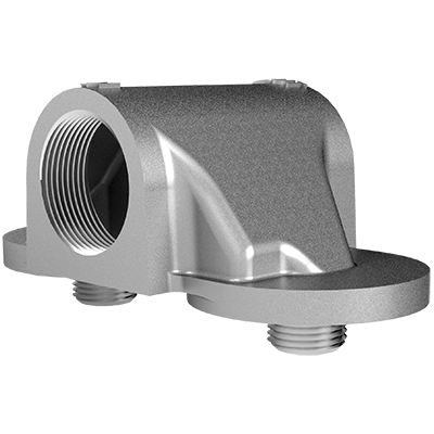 Aluminum Dual Fuel Filter Adaptor for Gasoline, Ethanol Blends, Diesel – Compatible with Petroleum Filter Series 200, 250, 260, and 300 – Cim-Tek  (SKU: 50006) - Innoflo Solutions Inc.