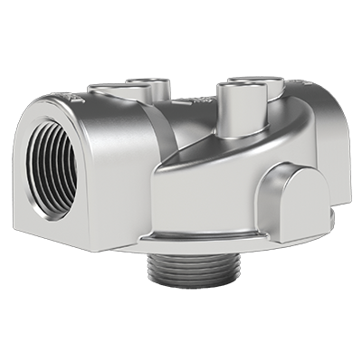 Aluminum Fuel Filter Adapter for Gasoline, Ethanol Blends, Diesel – Compatible with 200, 250, 260, and 300 Series Filters – Cim-Tek  (SKU: 50181) - Innoflo Solutions Inc.