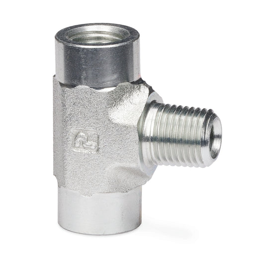 GRACO Male Branch Tee Fitting - 1/4 in. NPT Male x (2) 1/4 in. NPT Female (Part No. 556407)