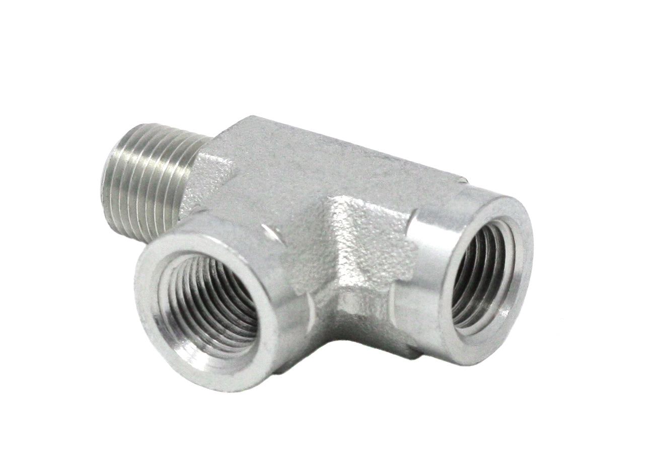 GRACO Male Run Tee - 1/8 in. NPT Male x (2) 1/8 in. NPT Female (Part No. 556419)