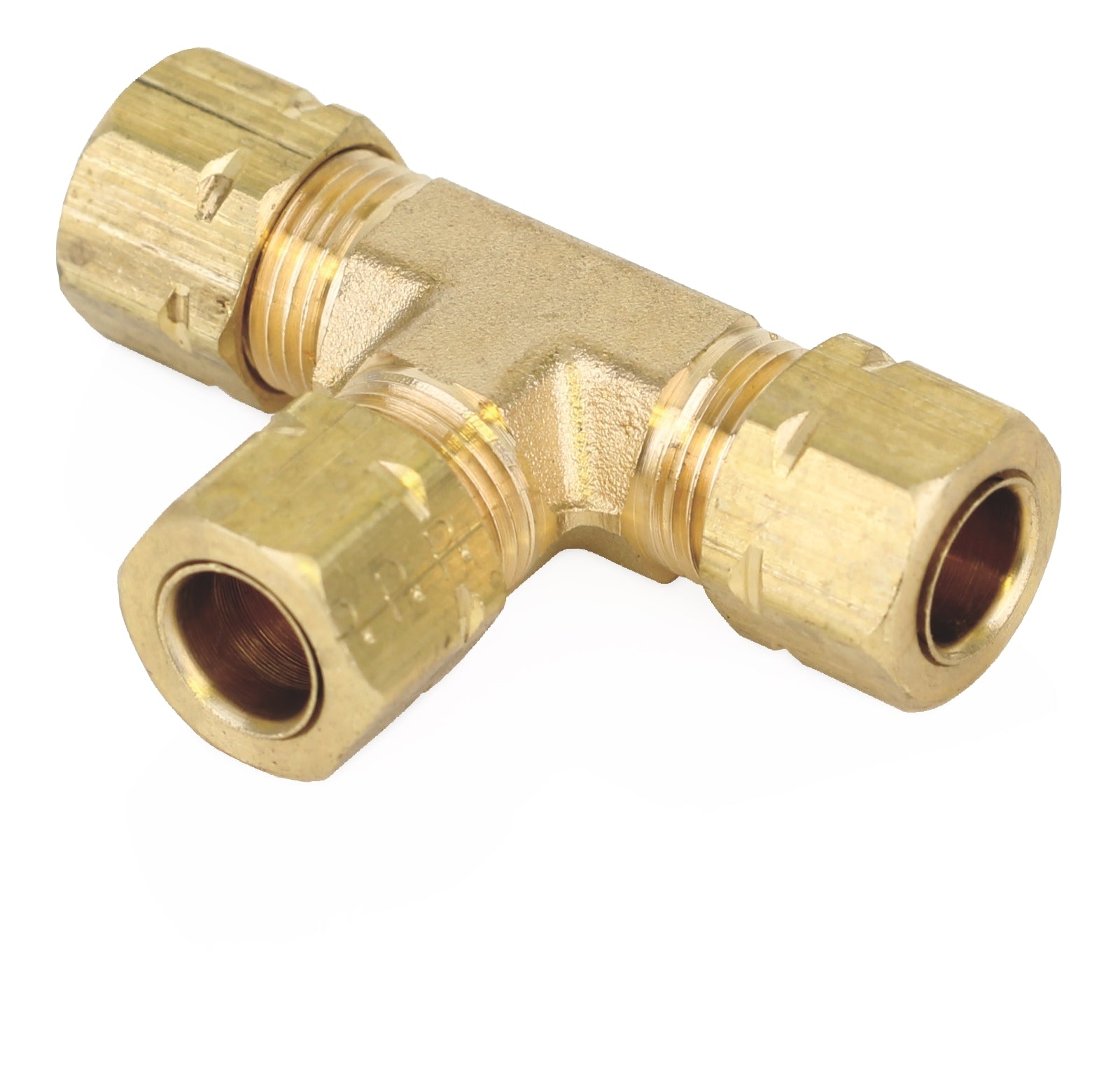 GRACO Union Tee, 5/16 in. (7.94 mm) Tube, Brass (Part No. 556637)