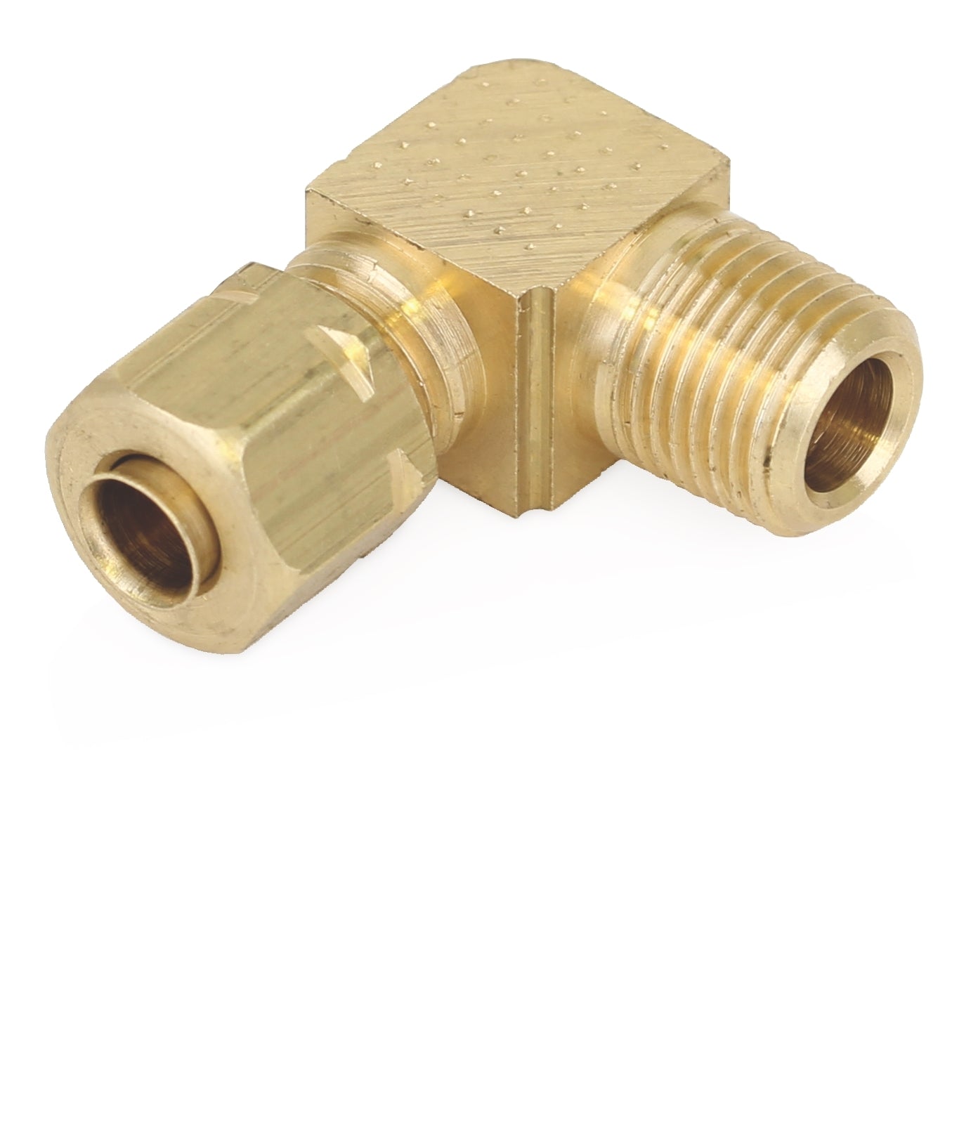 GRACO Brass Male Tube Elbow 3/16 in. (4.8 mm) Tube x 1/8 in. (3.2 mm) NPTF (Part No. 556638)