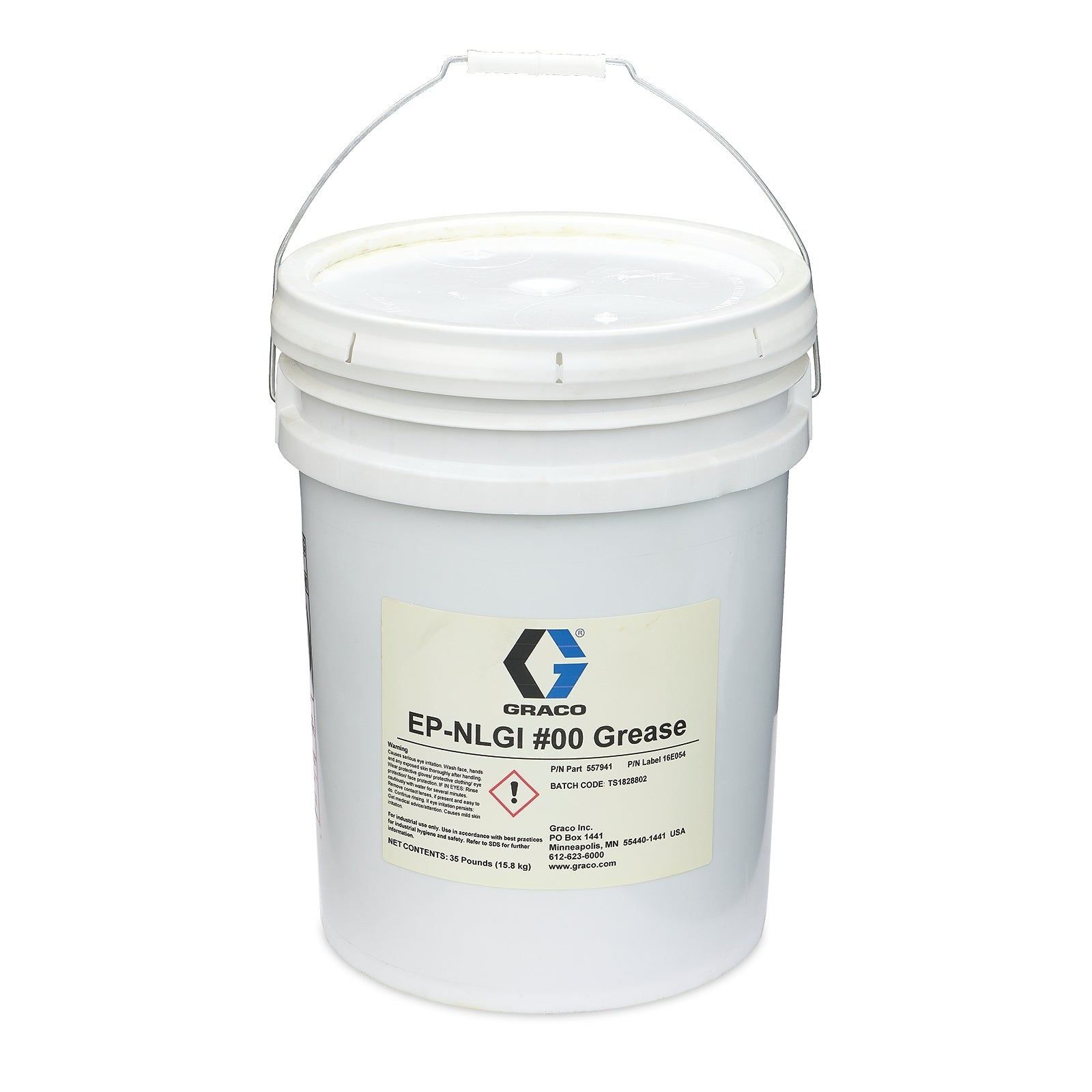 GRACO NLGI #00 EP Lithium Grease, 35 lb Bucket (Part No. 557941)