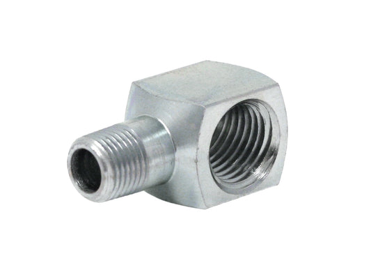 GRACO 90° Street Elbow Pipe Fitting - 1/4 inch Female x 1/8 inch Male, Steel (Part No. 560530)