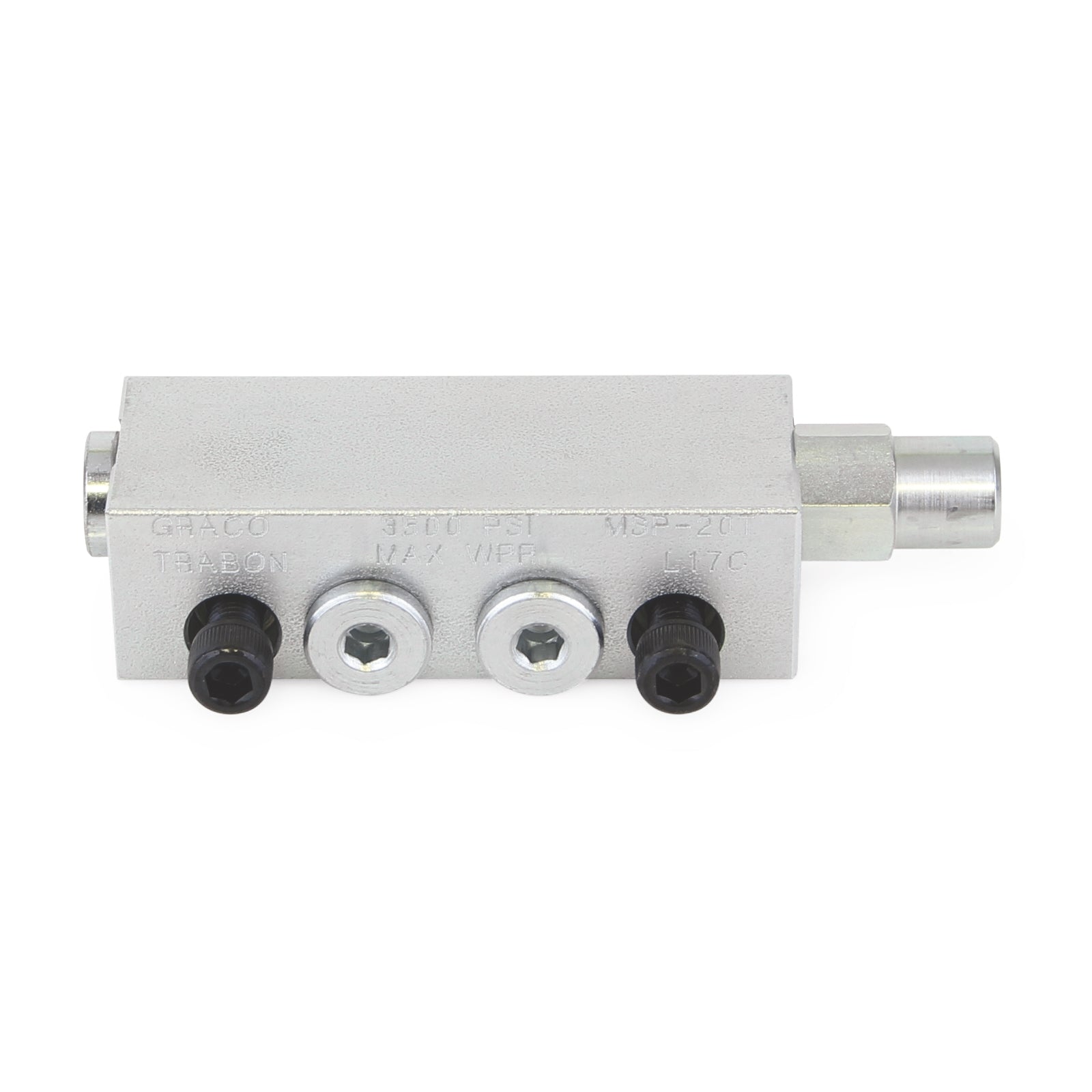 GRACO Trabon® MSP Modular Divider Valve with Right Cycle Pin - MSP-20S - 0.040 in³ (0.66 cm³) (Part No. 562729)