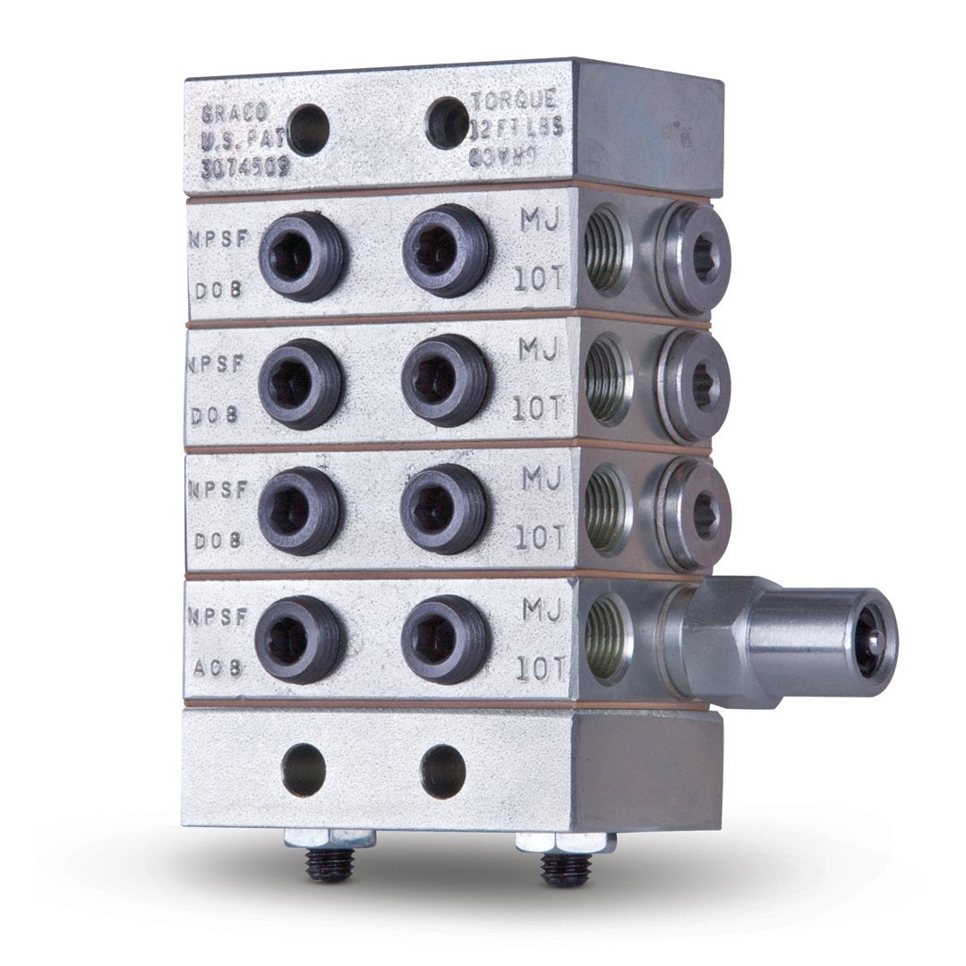 GRACO Trabon® MJ Series-Flo Divider Valve with Right Hand Cycle Pin - MJ-10T - 0.010 in³ (0.16 cm³) (Part No. 562510)