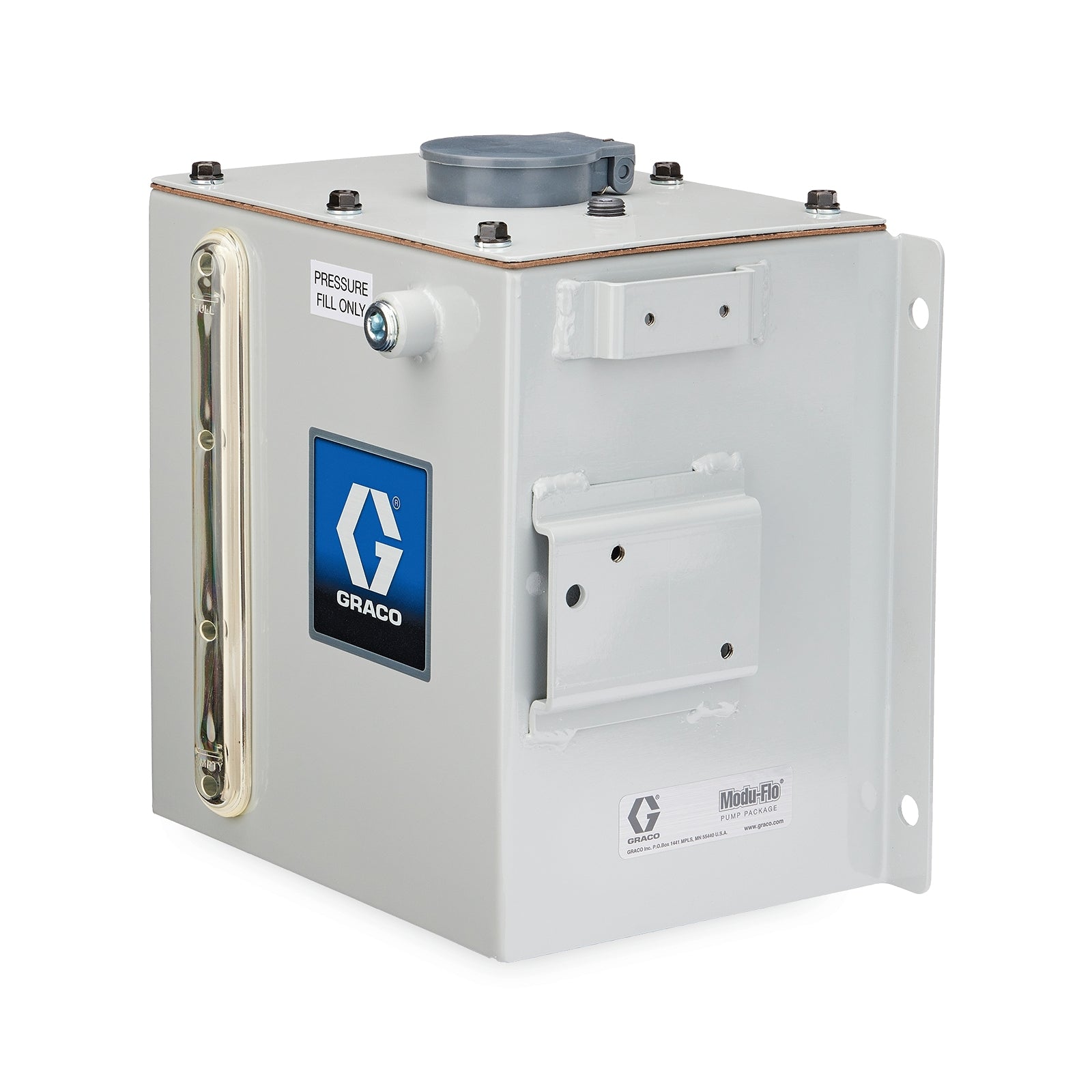 GRACO 12 pt. (5.67 liter) Rectangular Oil Reservoir - Metal (Part No. 563319)