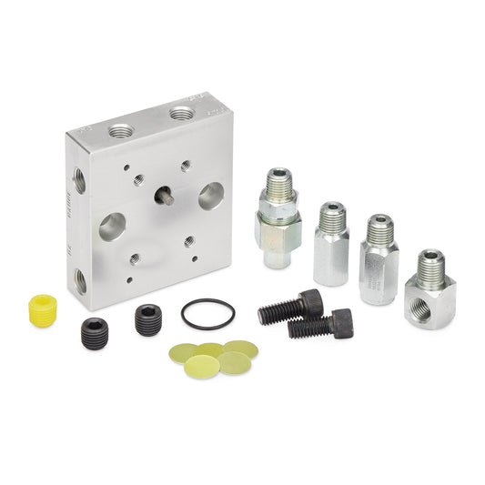 GRACO Baseplate Manifold Kit for Modu-Flo Pumps, NPSF (NPT), Reservoir Mount, Outlet/Fill Check Valves, Tubed Blowout (Part No. 563336)