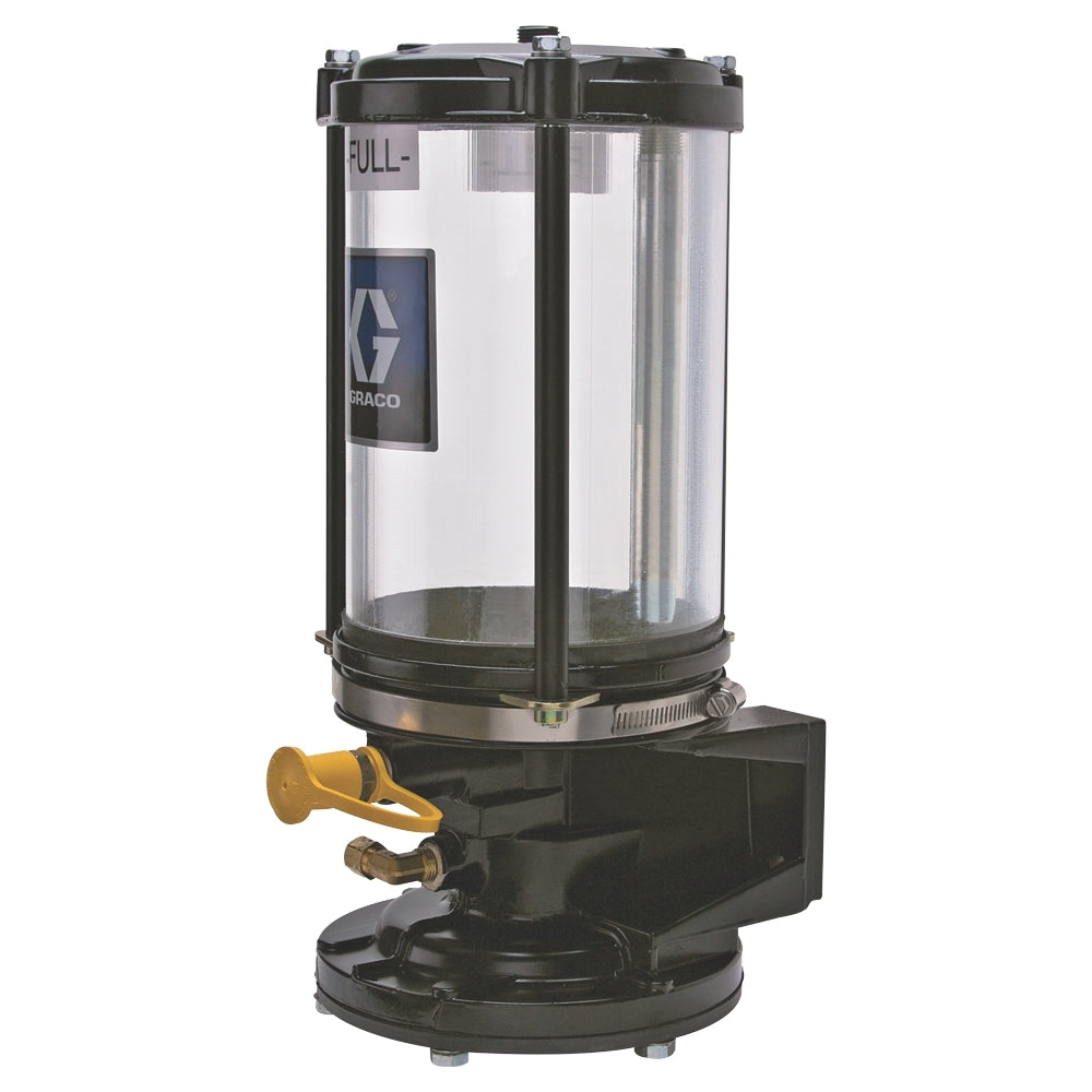 GRACO Pneumatic Grease Jockey® Pump, 6 lb Reservoir, Solenoid, Timer, Mounting Bracket, Mainline Hardware Kit (Part No. 563854)