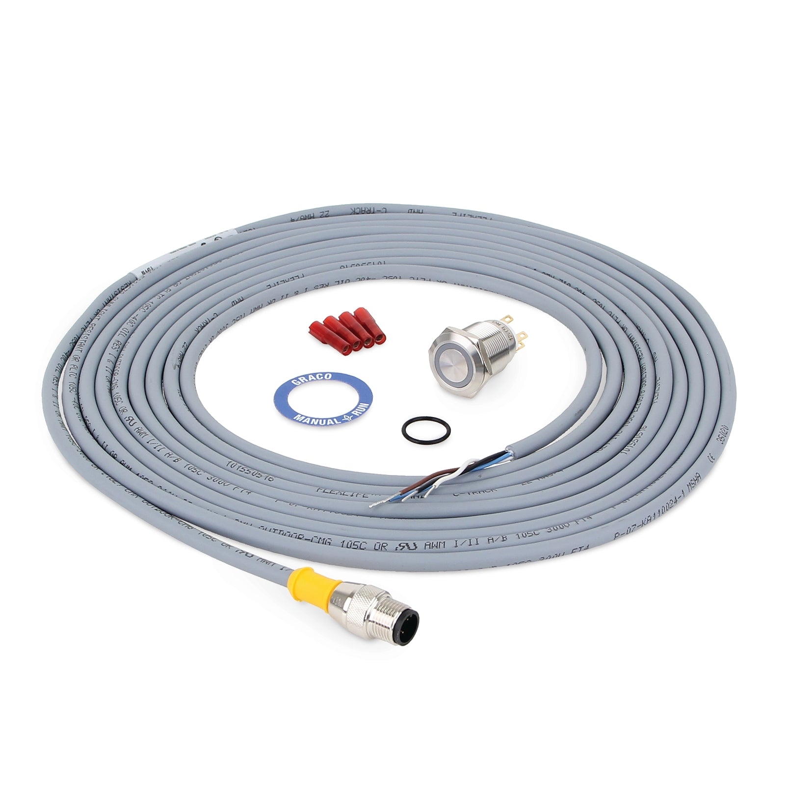 GRACO G-Series Pump Accessory - Remote Manual Run/Monitoring Light Kit - 12 VDC, includes 16 foot M12 cable (Part No. 571032)