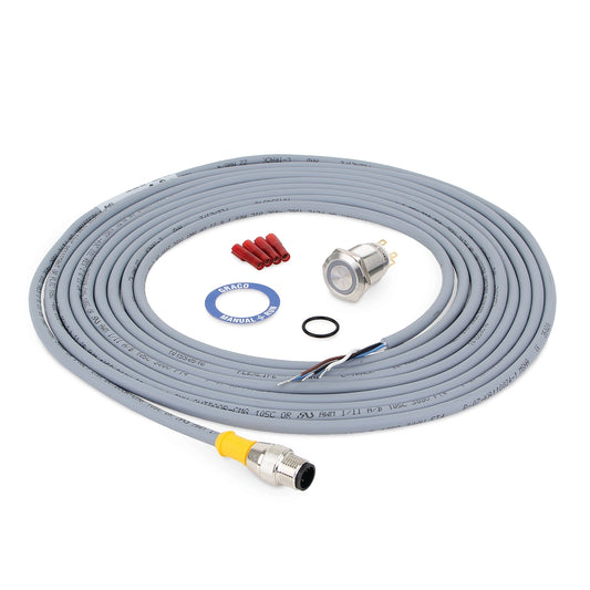 GRACO Remote Manual Monitoring Light Run Kit–24 VDC, 90-240 VAC, includes 16 foot M12 cable (Part No. 571033)