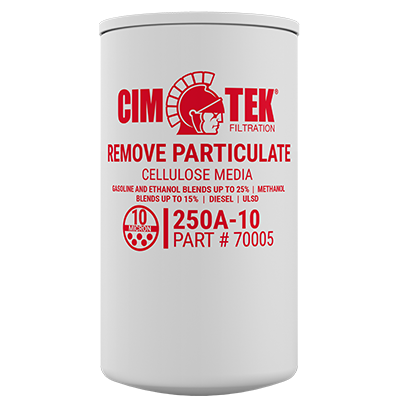 Heavy-Duty 10 Micron Cellulose Spin-On Fuel Filter for Gasoline, Ethanol Blends, Diesel – High-Flow Engine Protection – Cim-Tek 250A Series –  (SKU: 70005) - Innoflo Solutions Inc.