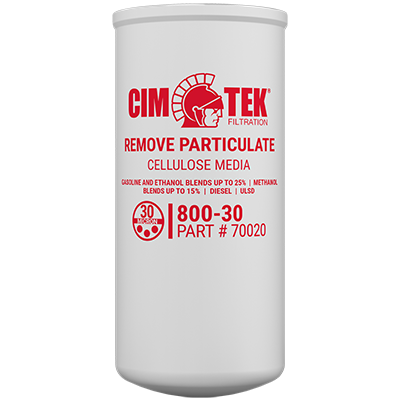 30 Micron Cellulose Spin-On Fuel Filter for Gasoline, Ethanol Blends, Diesel – High-Volume 40 GPM Filtration – Cim-Tek 800 Series –  (SKU: 70020) - Innoflo Solutions Inc.