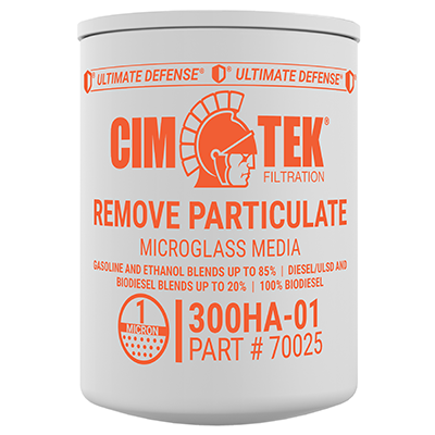 1 Micron Microglass Particulate Fuel Filter for Gasoline, Ethanol Blends, Diesel – High-Flow Commercial Series – Cim-Tek 300HA-01 –  (SKU: 70025) - Innoflo Solutions Inc.