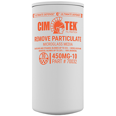 10 Micron Microglass Particulate Fuel Filter for Gasoline, Ethanol Blends, Diesel – High-Flow Commercial Series – Cim-Tek 450MG-10 –  (SKU: 70032) - Innoflo Solutions Inc.