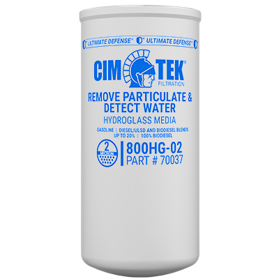 2 Micron Hydroglass Water Detection Spin-On Fuel Filter for Gasoline, Ethanol Blends, Diesel – High-Flow Commercial Series – Cim-Tek 800HG-02 –  (SKU: 70037) - Innoflo Solutions Inc.