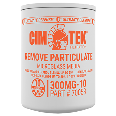 10 Micron Microglass Particulate Fuel Filter for Gasoline, Ethanol Blends, Diesel – High-Flow Commercial Series – Cim-Tek 300MG-10 –  (SKU: 70058) - Innoflo Solutions Inc.
