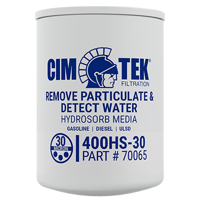 30 Micron Hydrosorb Spin-On Particulate Fuel Filter for Gasoline, Ethanol Blends, Diesel, ULSD – High-Flow Commercial Series – Cim-Tek 400HS-30 –  (SKU: 70065) - Innoflo Solutions Inc.