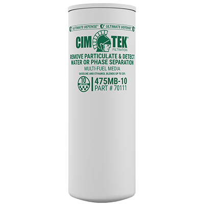 10 Micron Multi-Fuel Media Spin-On Fuel Filter for Gasoline, Ethanol Blends, Diesel – High-Flow Commercial Series – Cim-Tek 475MB-10 –  (SKU: 70111) - Innoflo Solutions Inc.