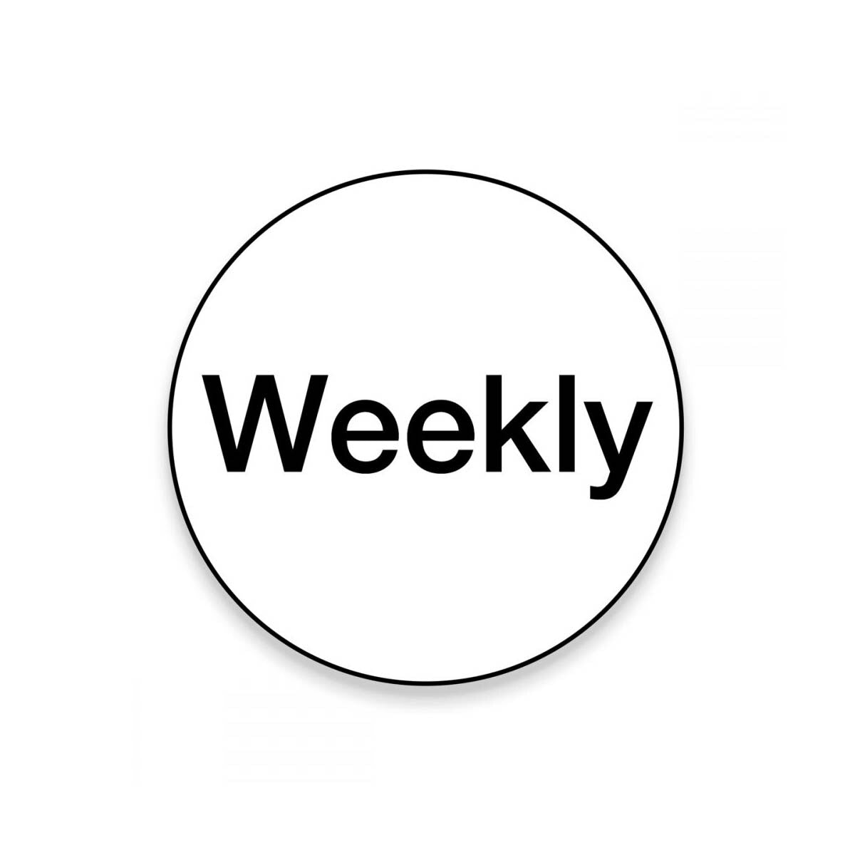 OilSafe® GFP Label Kit – Frequency – Weekly (SKU: 900481)
