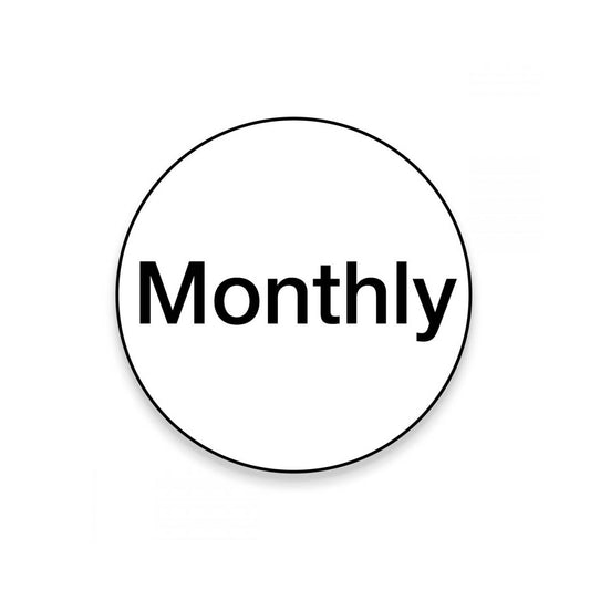 OilSafe® GFP Label Kit – Frequency – Monthly (SKU: 900482)