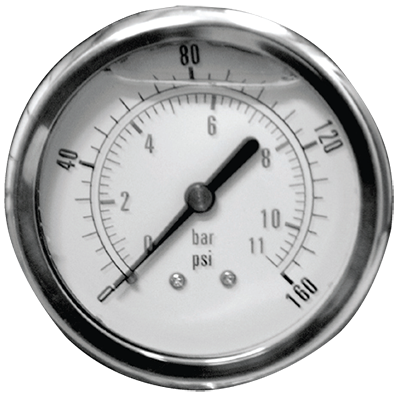 Viking Differential Pressure Gauge Fuel Filter Accessory for Gasoline, Ethanol Blends, Diesel – High-Flow Commercial Series – Cim-Tek  (SKU: 90603) - Innoflo Solutions Inc.