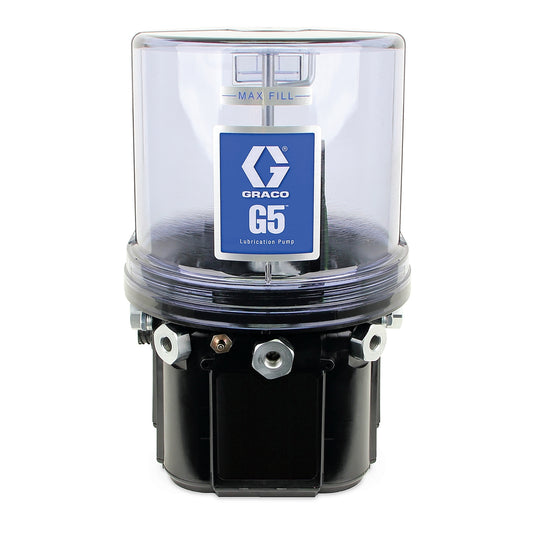 GRACO G5™ Standard Grease Lubrication Pump, 24 VDC, 4 Liter, External Low Level, Standard Oriented 5-Pin CPC (Part No. 95G101)