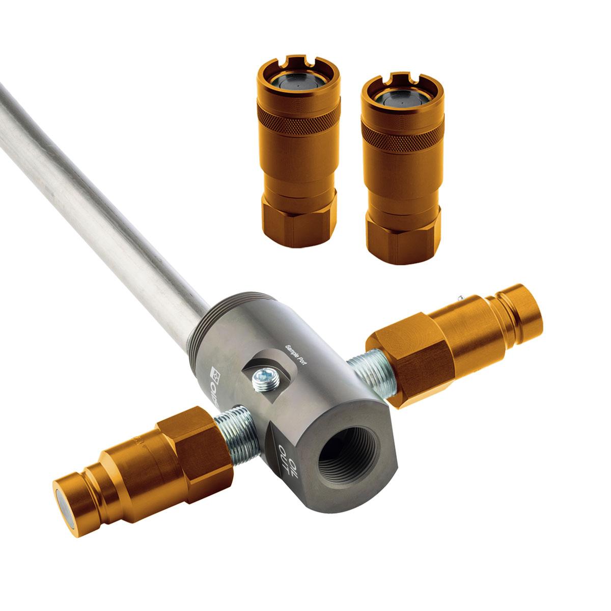 OilSafe® Drum Adapter – Orange Male & Female Disconnects (SKU: 960ORMF)