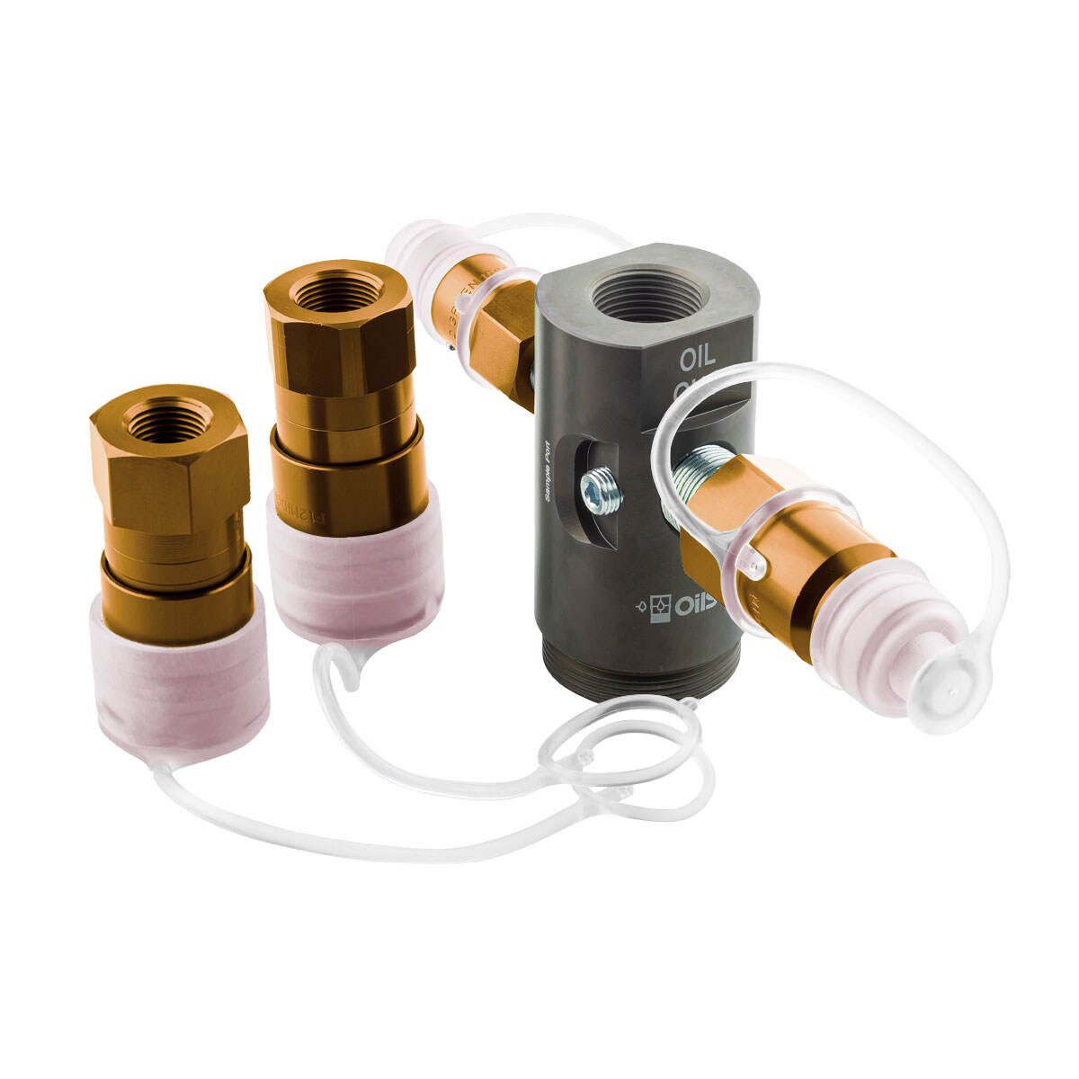 OilSafe® Drum Adapter – Orange Male & Female Disconnects (SKU: 960ORMF)