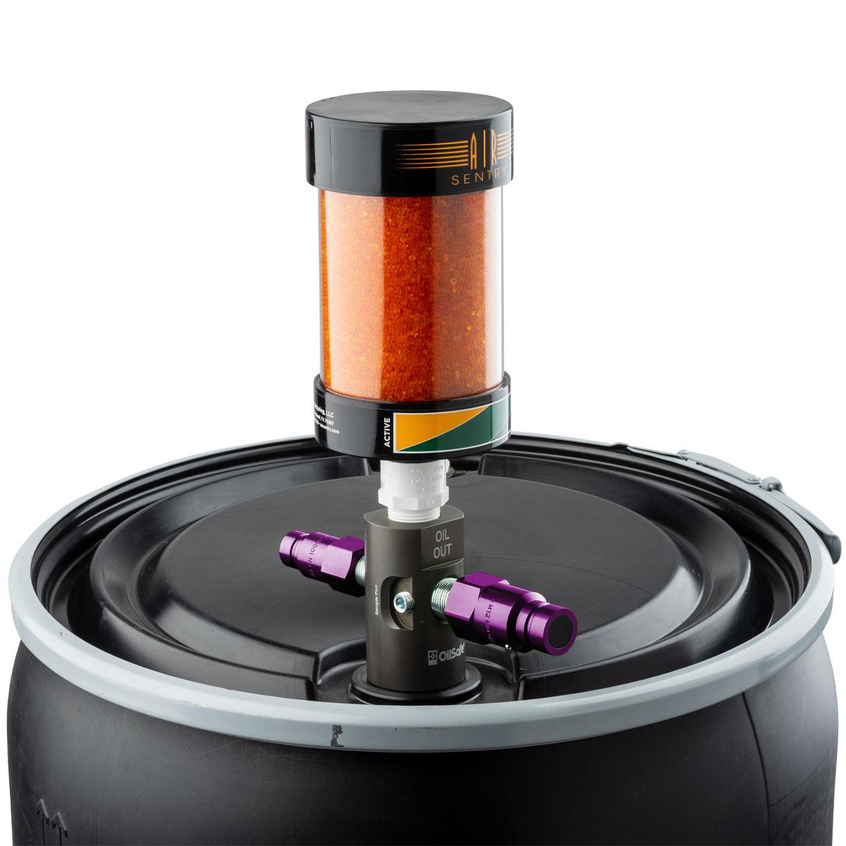 OilSafe® Drum Adapter – Purple Male Disconnects Only (SKU: 960PLM)