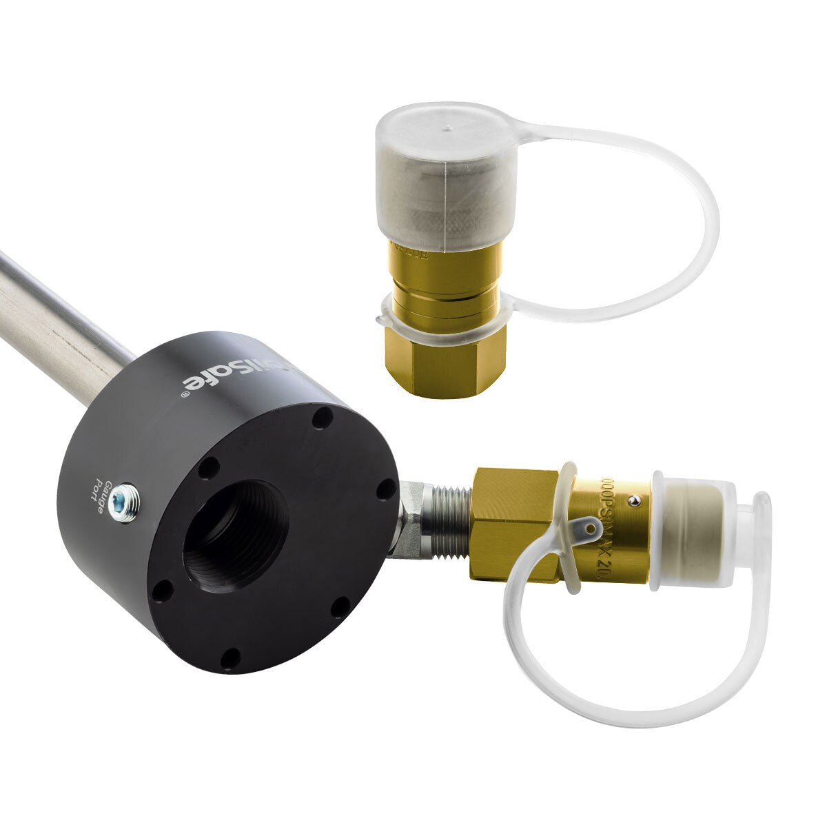 OilSafe® Reservoir Adapter – Beige Male & Female Disconnects (SKU: 961BGMF)