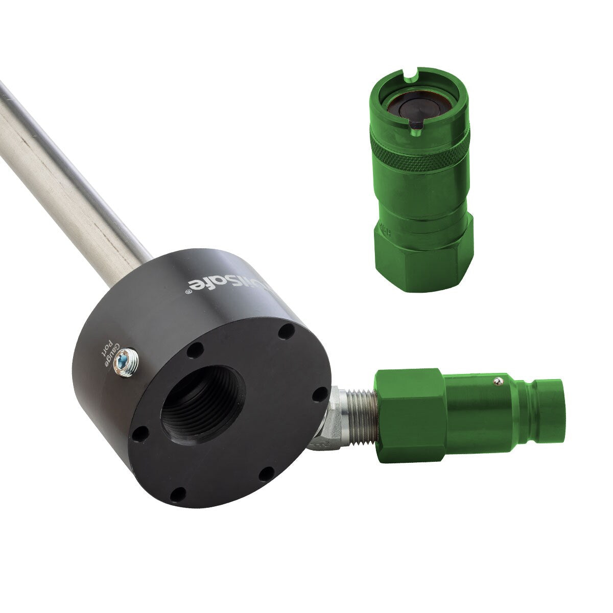 OilSafe® Reservoir Adapter – Mid Green Male & Female Disconnects (SKU: 961MGMF)