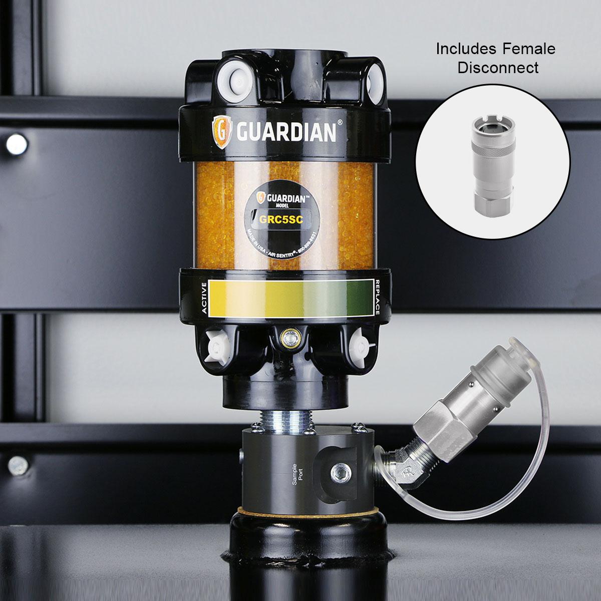 OilSafe® Reservoir Adapter – Silver Male & Female Disconnects (SKU: 961SLMF)