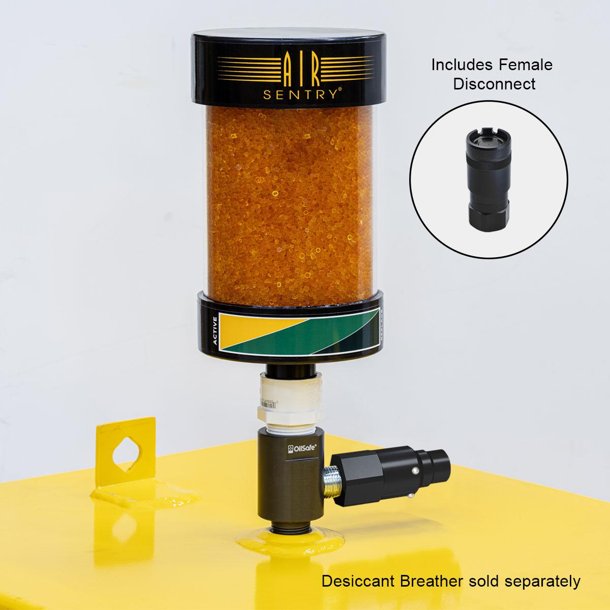 OilSafe® Gear Box Adapter – Black Male & Female Disconnects – 1/2" Fit (SKU: 96212BKMF)