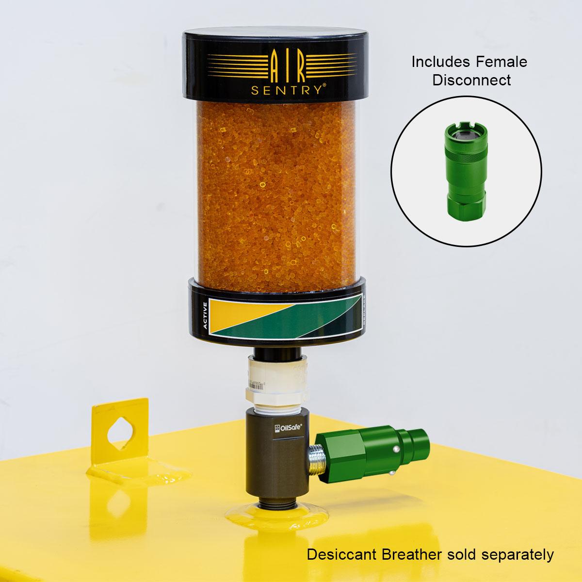 OilSafe® Gear Box Adapter – Mid Green Male & Female Disconnects – 1/2" Fit (SKU: 96212MGMF)